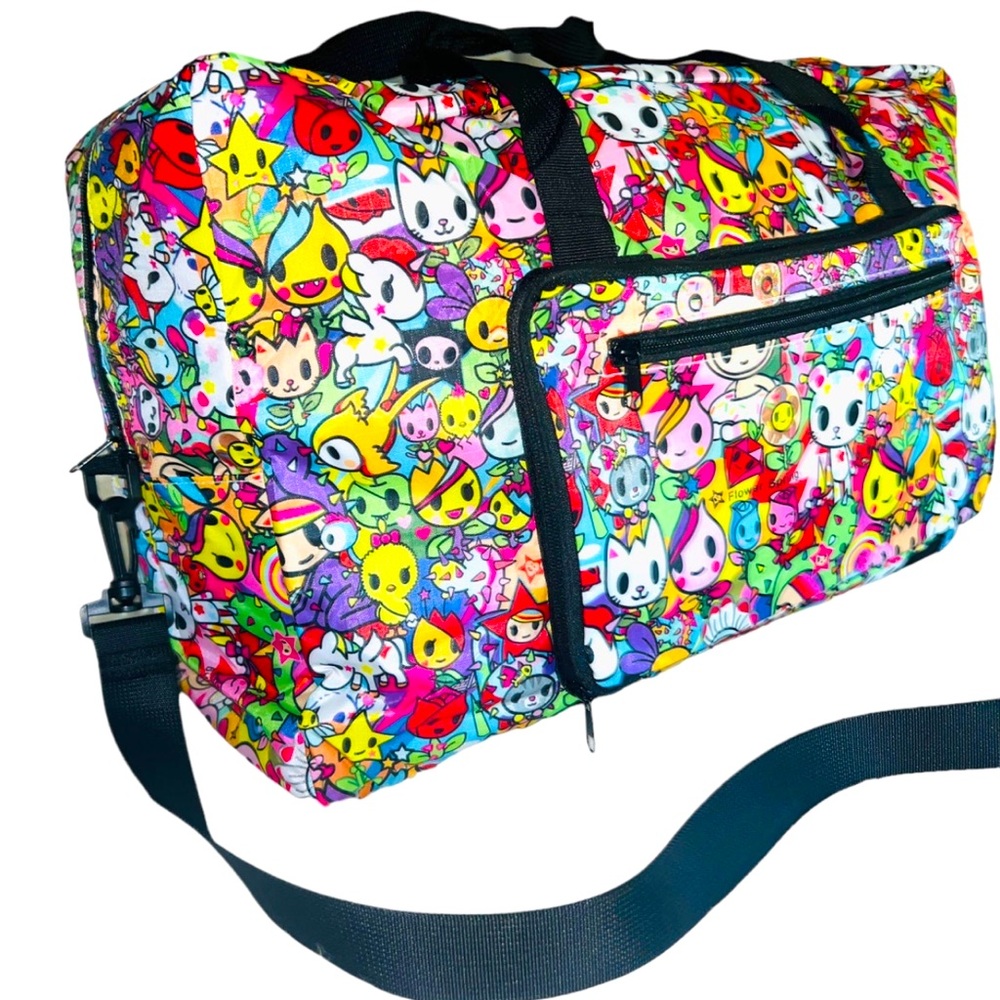 Tokidoki XL Duffel Bag New! Folding Packable Luggage Bag, Travel Tote, Carry-On